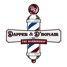 Branded logo for Dapper & D'bonair Barbershop for Men
